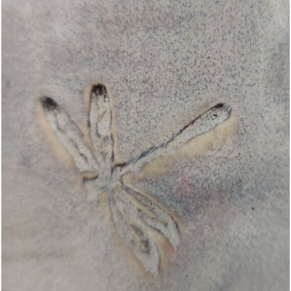 Priscilla Fursdon Vase Signed FP Dragonflies Blue Cream Black 6.25 in High - Picture 8 of 8